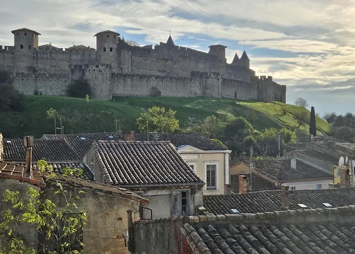 Vue Cite Medievale Castel View Πανσιόν