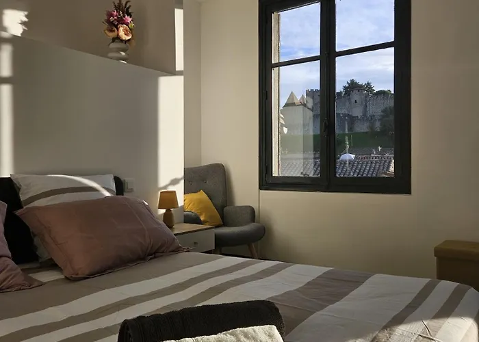 Vue Cite Medievale Castel View Πανσιόν Καρκασόν